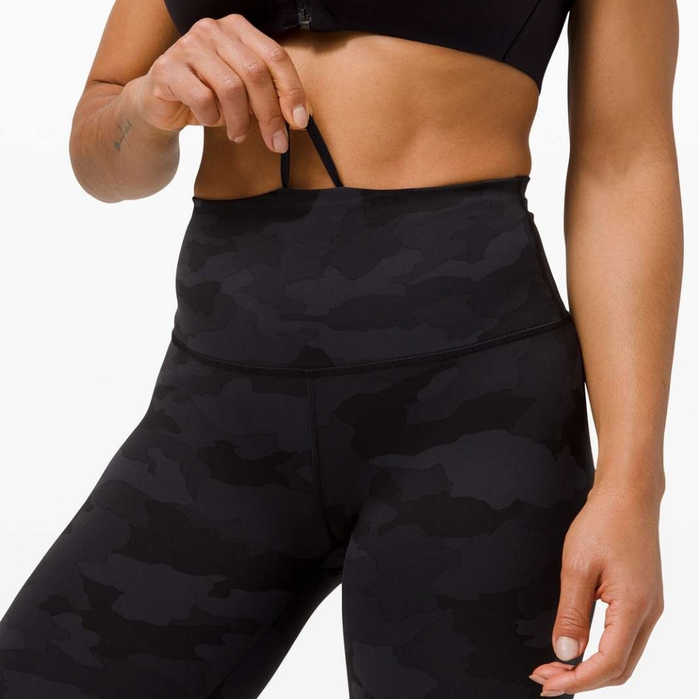 Lululemon Wunder Train High-Rise Tight 28"Heritage 365 Camo Deep Coal Multi - Picture 3 of 11